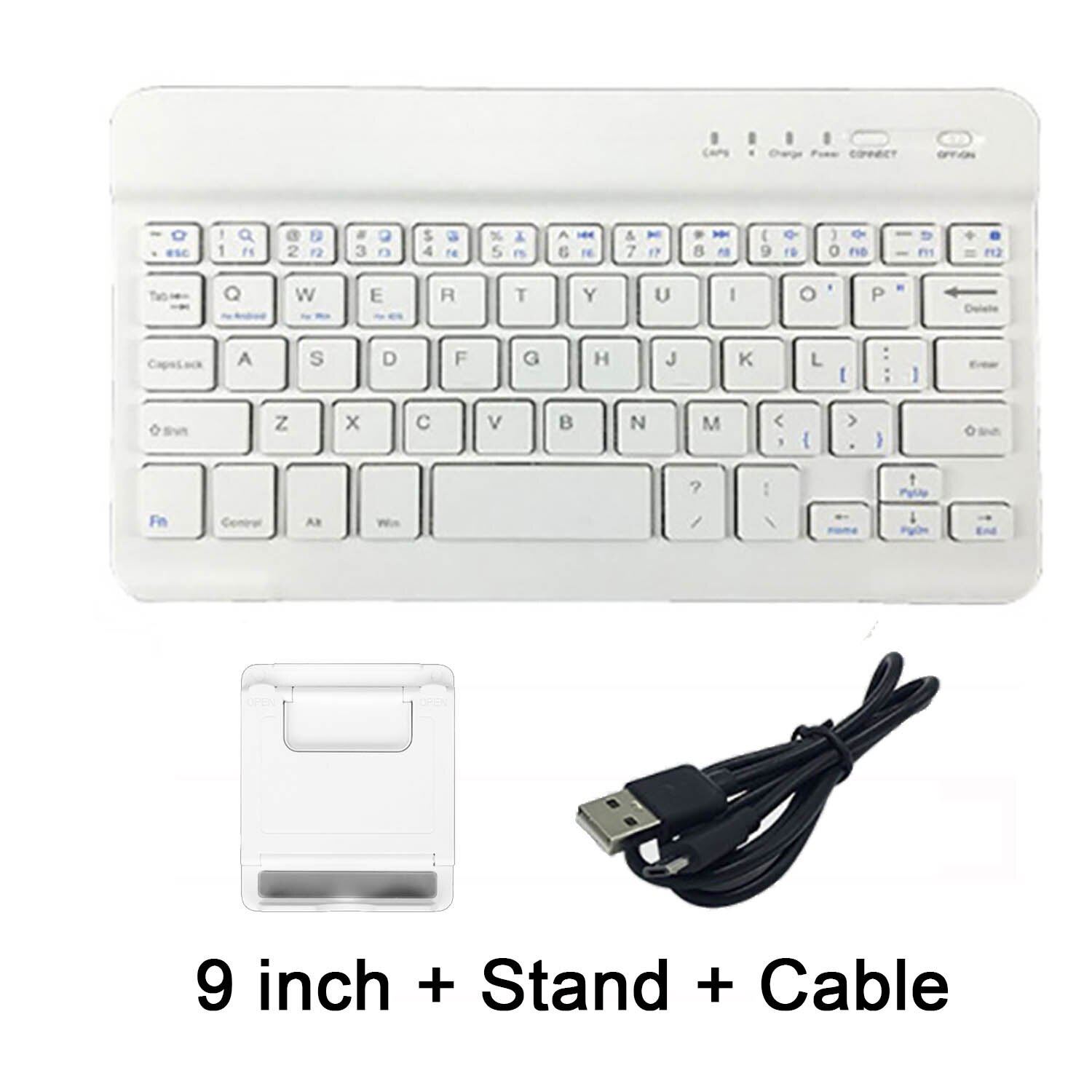 Ultra Slim Multimedia Aluminum Wireless Bluetooth Keyboard For IOS Android Tablet PC Windows For IPad Min Bluetooth Keyboard