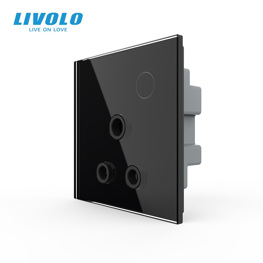 Livolo UK standard 15A Wall Power Socket, Touch Function Control, Ground Wires Link, 220-250V, Remote Control