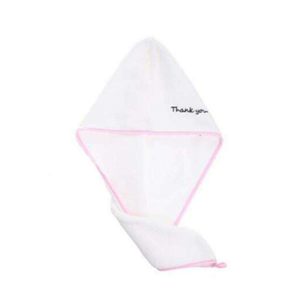 Toalla de secado de cabello Rapided, gorro de pelo de secado rápido envuelto superabsorbente, toalla de secado rápido, gorro de baño, artículos de uso diario para el hogar: Rosa