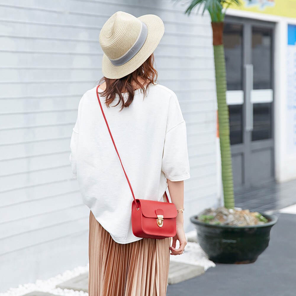 Frauen Handtasche Neue Pu Leder Frauen Tasche Kontrast Dame Tote Schulter Bote Tasche Umhängetasche