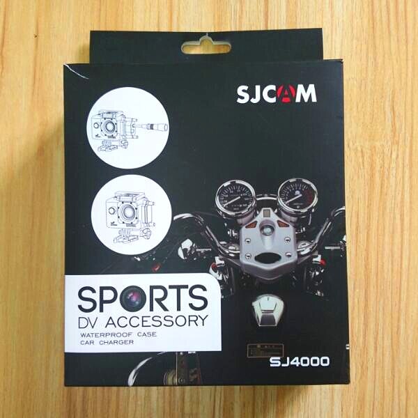 Carcasa impermeable de cámara Clownfish para SJCAM Original SJ4000 SJ5000 Sj9000 c30 C30R EKEN H9 R con cargador de coche para motocicleta