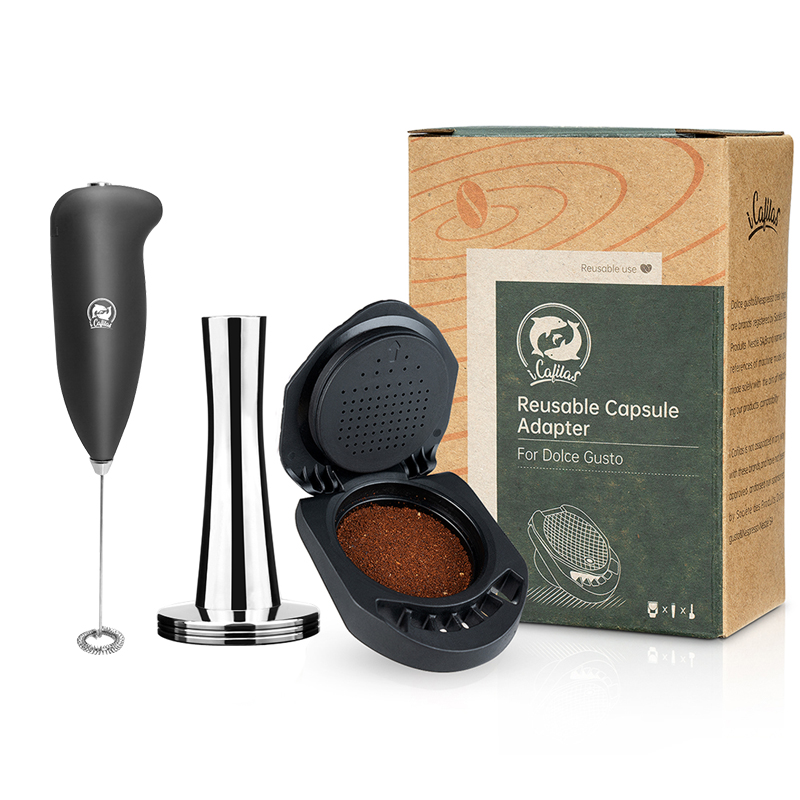 Coffee Adapter for Dolce Gusto Reusable Capsule Adapter Compatible with Genio S / Piccolo XS Coffee Machine Espresso Accessories: light green