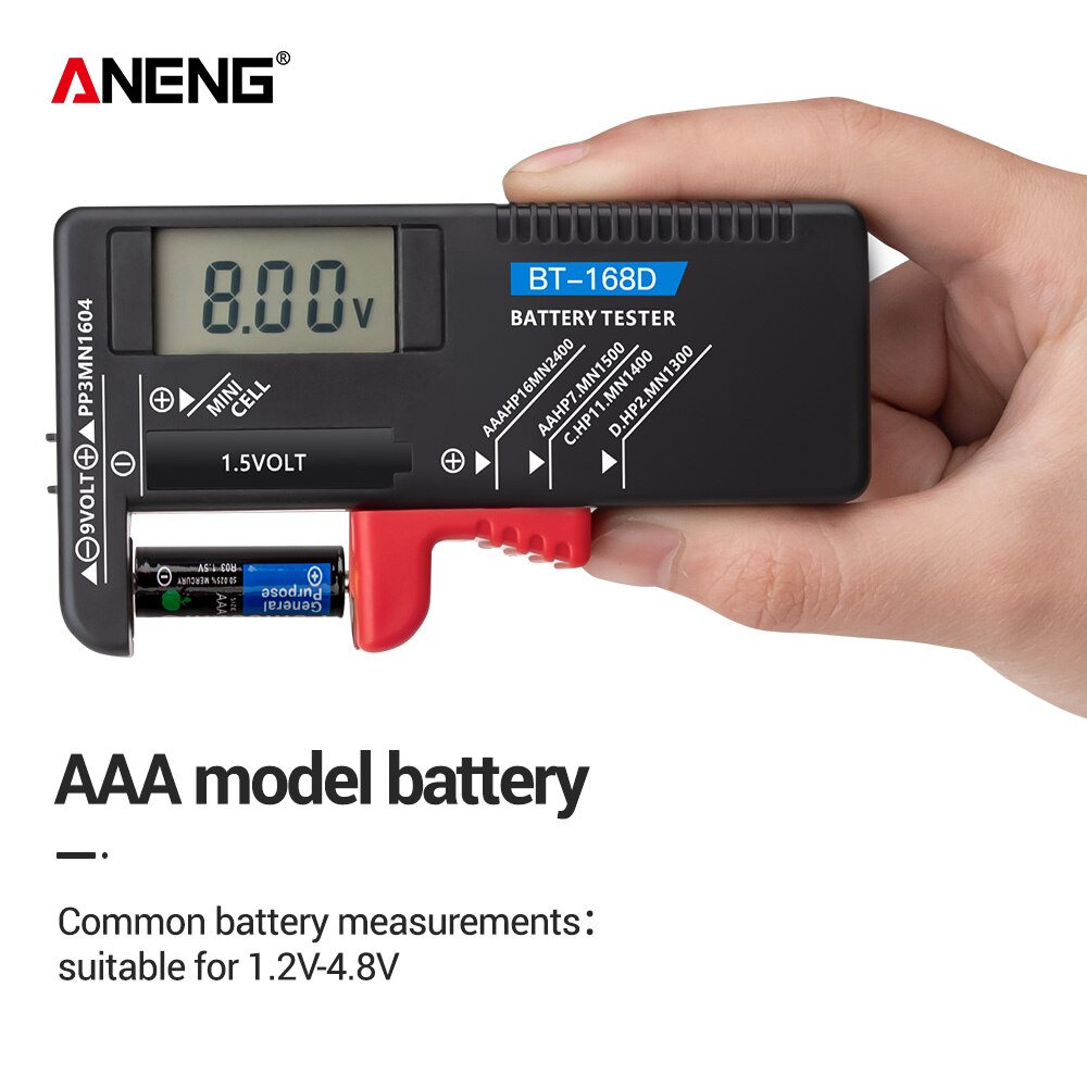 Universal- Digital Batterie Kapazität Tester BT-168D kariert Ladung Indicador de Bateria Diy Elektronische Prüfung BT168 Tester