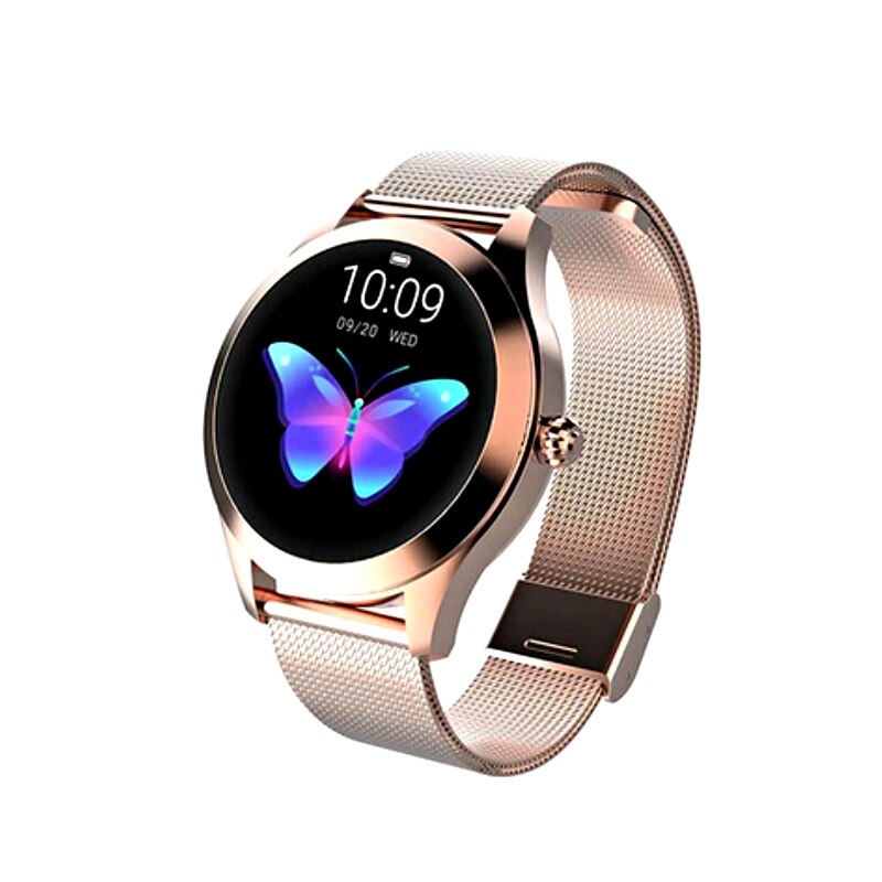 Mann kvinner smart klokke unisex Fitness armbånd smartwatch klokke  ip68 vanntett pulsmåler til android ios sport sporer: Stål rose måke