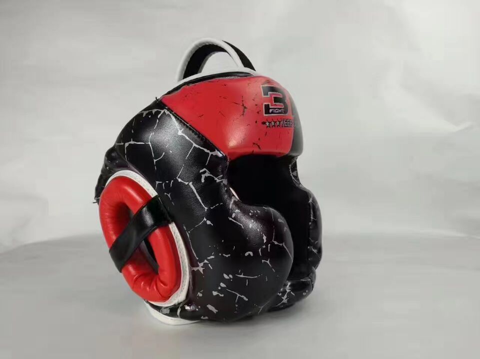 6-10 Years Old Kids Muay Thai Boxing Helmet Kick Boxing Taekwondo Karate Training Children Equipment Boxing Head Guard: Burgundy