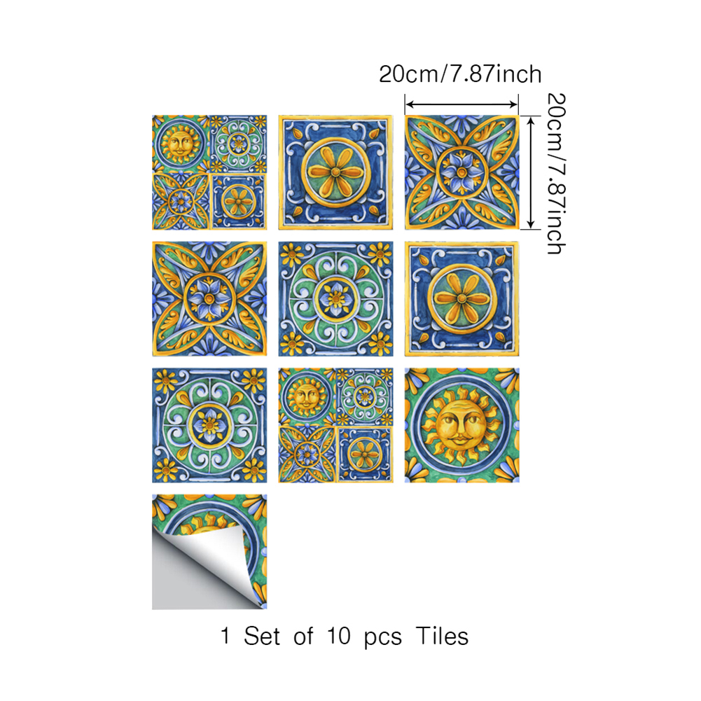 10 sztuk retro płytka PVC naklejki samoprzylepne wzór klasyczny płytki Sztuka przekątna 3D naklejki podłogowe akcesoria dekoracyjne: H