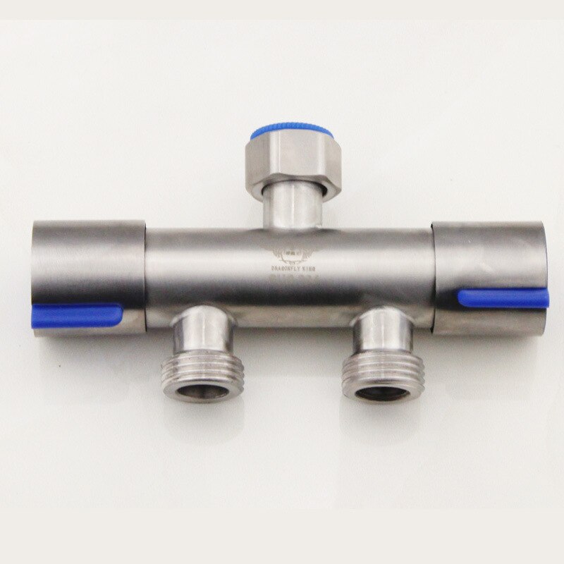 304 Stainless Steel Washing Machine Faucet Double Use Bibcock Laundry Mop Pool Tap Dual Handles Washing Machine Taps: B