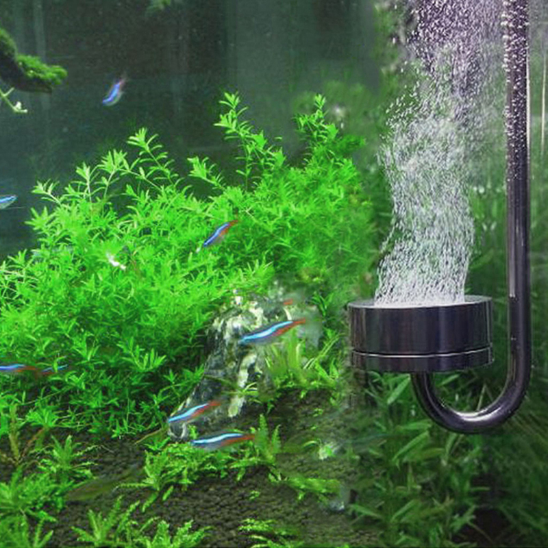 Diffuseur de CO2 Ultra fin pour Aquarium, en acier inoxydable, Excellent taux de dissolution, S-200mm/250mm L-250mm/300mm/350mm/400mm