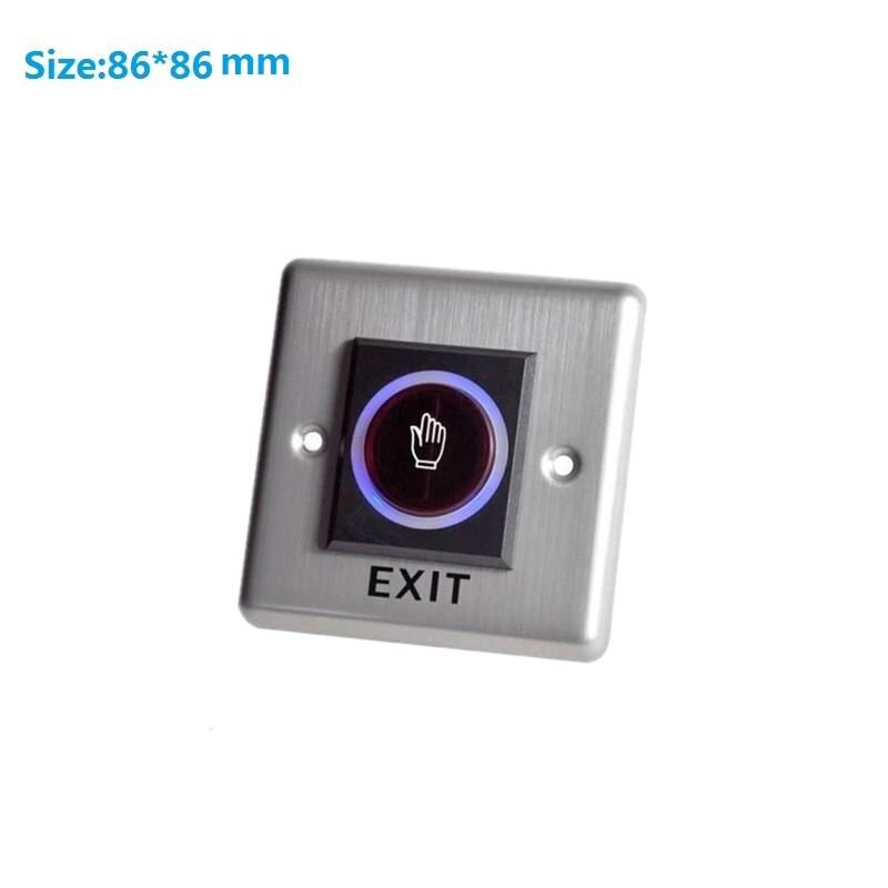 Infrared Induction Door Exit Button Access Control Door Release Switch No Touch: 86x86 Gesture