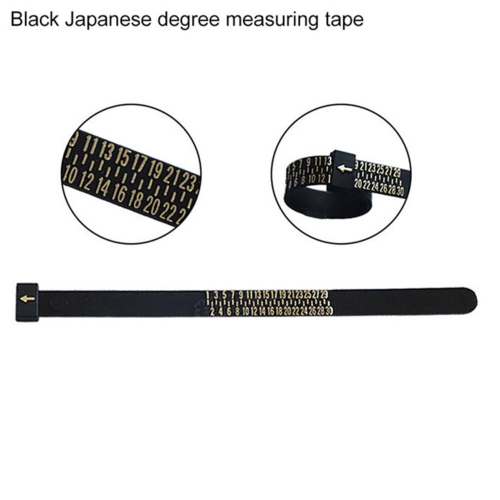 Finger Measuring Tool Ring Size Gauge Soft Ruler Ring Mouth Hand Circumference Size Number Tool Jewelry Accessory Measure Tool: Japan