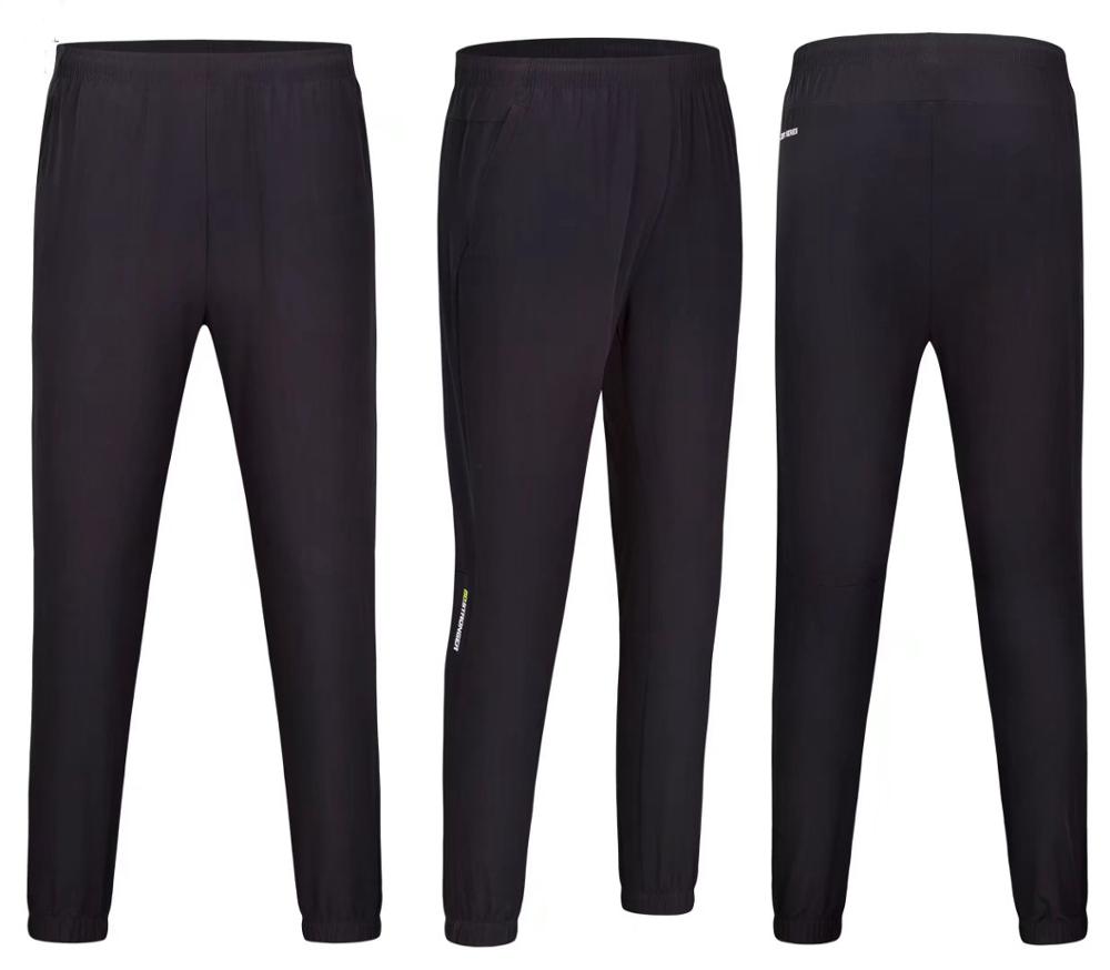 Menn sport løpebukser Fitness jogger kroppsbygging joggebukser høy elastisitet vår høstbukse joggebukser: 9502 svarte / Xxxl