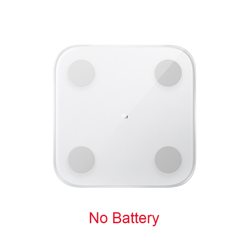 Original xiaomi smart vekt for kroppsfettsammensetning 2 bluetooth 5.0 balansetest 13 kroppsdata bmi helsevektsvekt led display: Default Title
