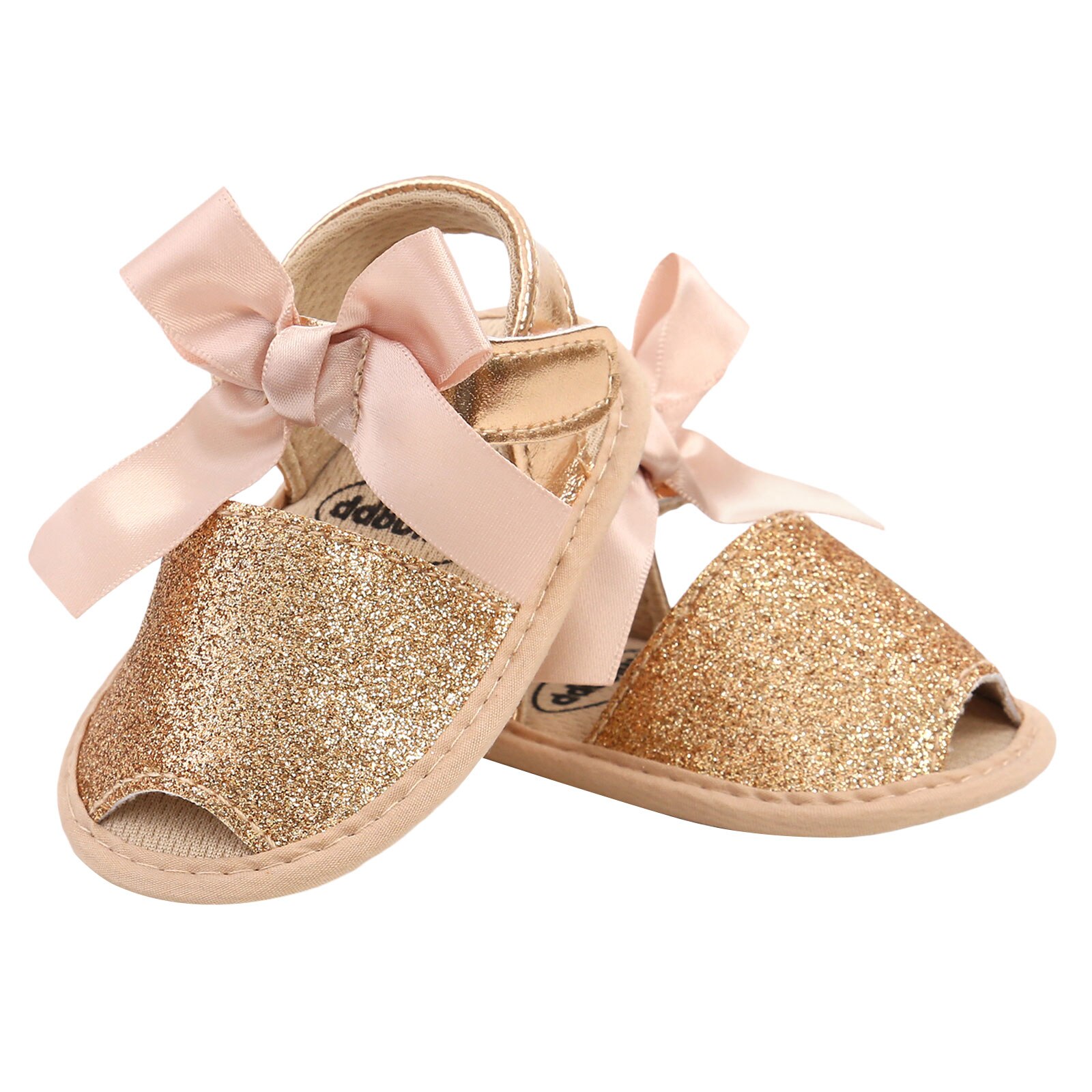 Baby Girl's Sandals Summer Bowknot Decoration Soft Sole Breathable Infant Girl Shoes for Birthday Party Photography 0-18Months