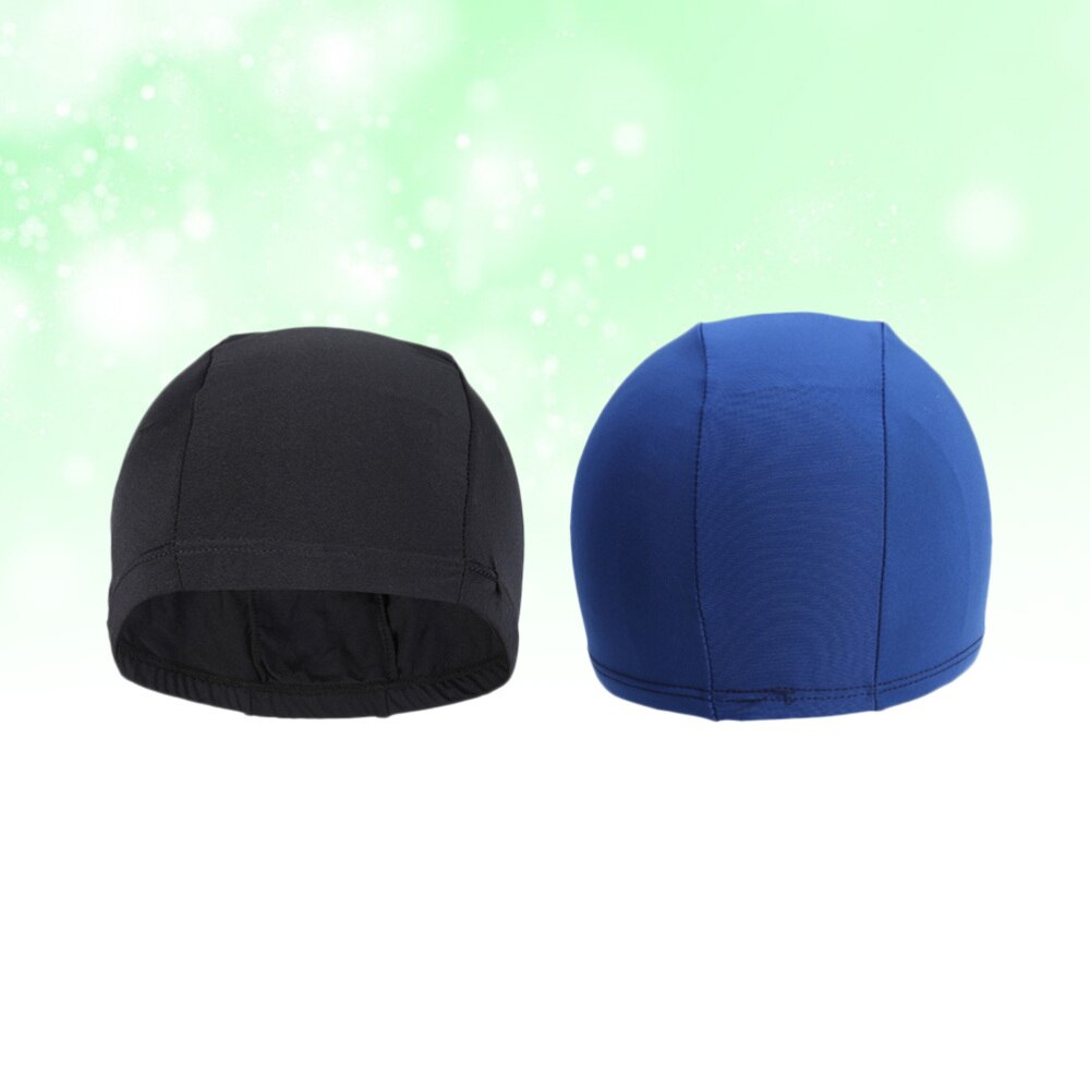 Zachte badmuts voor volwassenen, polyester doek, badmuts voor mannen en vrouwen, badmutsen voor watersport (lichtblauw)