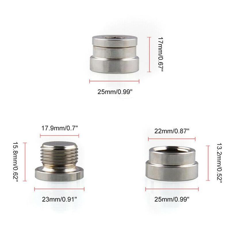 1pcs Car Oxygen Sensor Plug Kit Automotive Sensor Connector Car Oxygen Sensor Metal Welded Plug Nut And Cap Replacement Kit