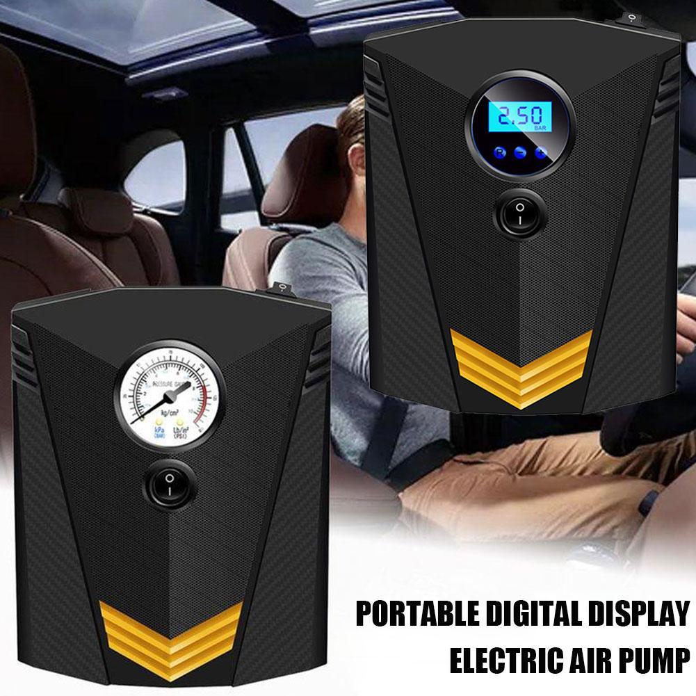 Portable car air pump Car air pump 12V digital portable tire pump Exterior inflation Auto stop Accessories W0N6