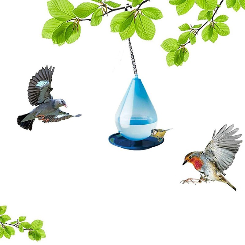 Garden Decor Bird Water Feeder Bottle Hummingbird Feeder Free Nectar Patio Yard Window Bird Food Feeder Drinker Bird Feed