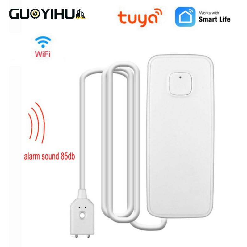 WiFi Smart Water Immersion Alarm Detector Smart Home Flood Alert Overflow Security Alarm System Support Tuya/smart Life Control
