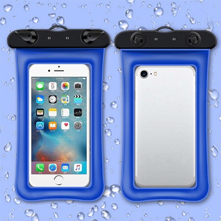 Float Waterproof Phone Case 6.5'' Smartphone Dry Bag For iPhone 11 Pro Xs Max XR 8 7 Samsung Mobile Phone Swimming Pouch Cover: Dark Blue