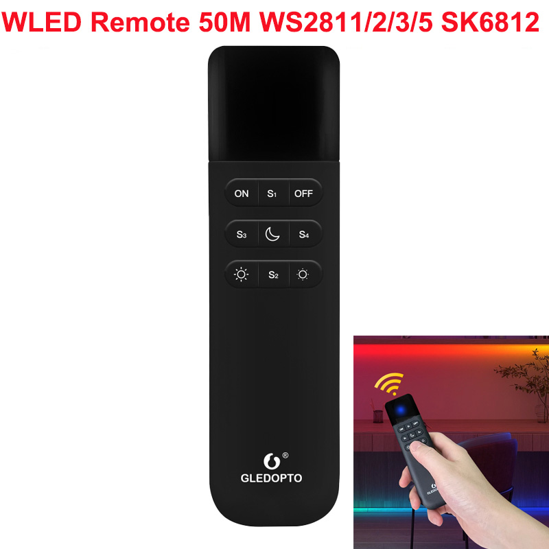 1-10WLED GLEDOPTO RGB Strip Lights with Mic LED Controller ESP32 Music Dynamic Modes for WS2811 WS2812B SK6812 WS2813 WS2815 DIY: green / 44