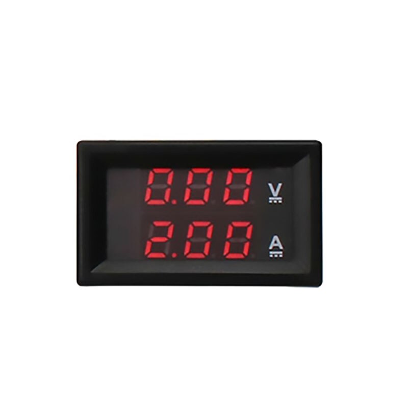 1pc diy  dc100v 10a voltmeter amperemeter blå rød dobbelt amp volt spænding strømmåler tester panel digital led display til bil