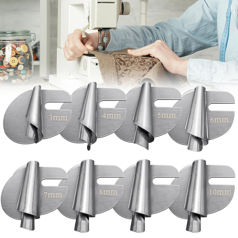 1pc Sewing Rolled Hemmer Foot Sewing Machine Presser Foot Home Industrial Curved Scroll Hemmer Foot for Sewing Machine Tools