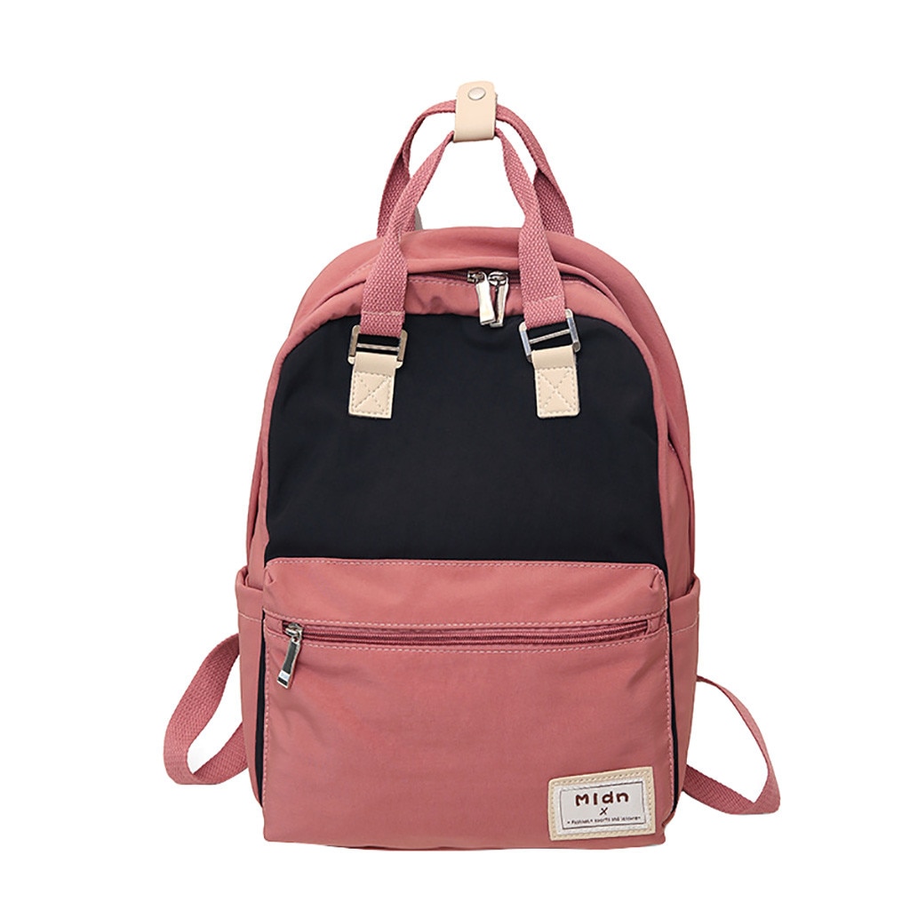 50 # Multifunctionele Vrouwen Rugzak Meisjes Bag Canvas Laptop Rugzak Schooltas Voor Tiener Meisjes Jongens Travel Mochila: Watermelon Red 