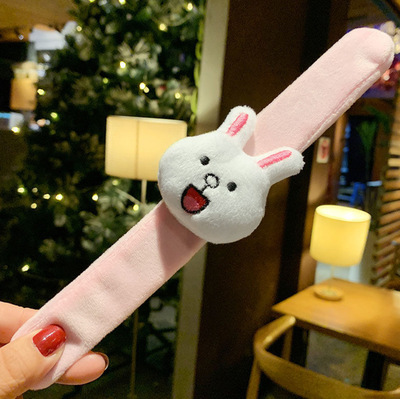 Simple Plush Bracelet Headband Cartoon Cute Girl Turban Elastic Headband Hair Accessories Plush Doll Wrist Ruler Kawaii: 10