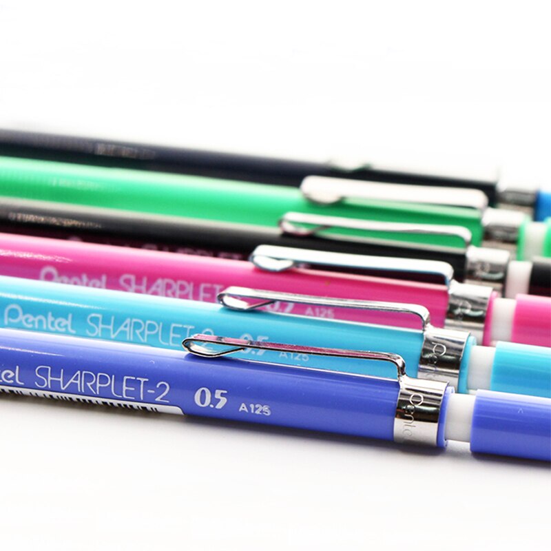 5 pezzi Pentel Sharplet-2 A125-P Matita Meccanica menurut pensil bergerak 0.5 millimetri Giappone Nero/Blu/Verde/Luce blu/colore Rosa di colore