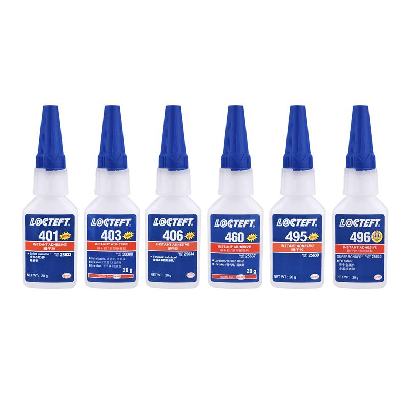 20 g 401/403/406/495/496/460 Sekundenkleber, sofort trocknend, universeller Klebstoff, Leder, Gummi, Holz, Metall, starke Bindung, flüssiger Kleber
