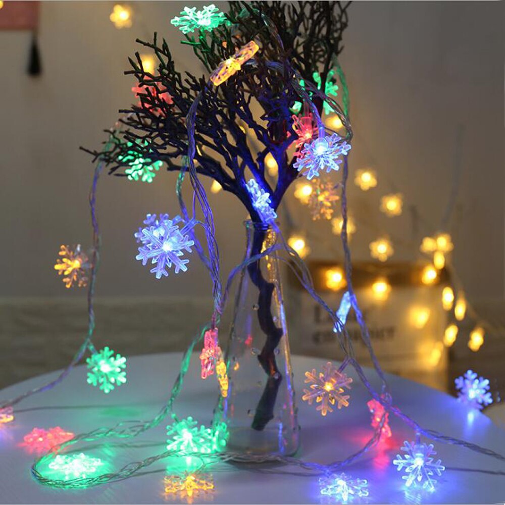 Jouluvuoden seppele 40 kpl led-valosarja ulkokäyttöön vedenpitävä valaistus keijujuhliin deco-kadulle festoon