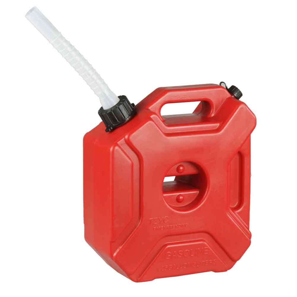 5L UTV Fuel Tank Gas Container Car Anti Static Jerry Can Motorcycle Backup Plastic With Mount Petrol ATV Portable Red