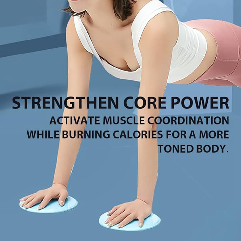 Par de deslizadores de núcleo para Fitness, placa deslizante para ejercicio Abdominal, Pilates, Yoga, gimnasio, discos deslizantes, equipo de entrenamiento muscular corporal