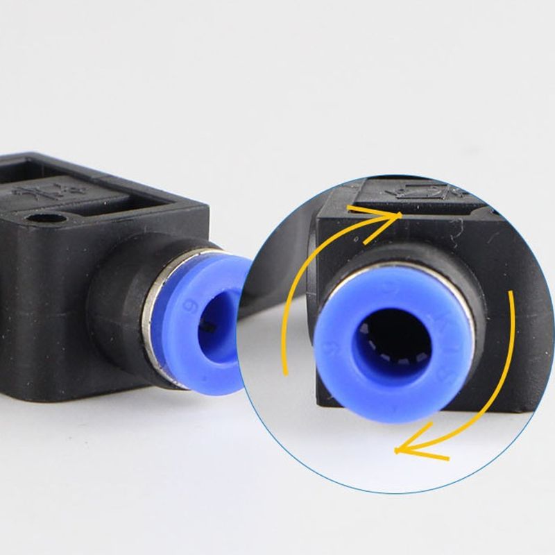 10x Push In Speed Controller 6mm Pneumatic Air Flow Control Valve Connector K43C