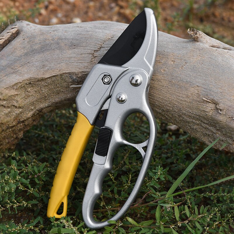Heavy Duty Garden Pruning Shear Fruit Tree Branch Pruner Trimmer Tools Ratchet Hand Pruner Cutter Plant Scissor Garden Hand Tool