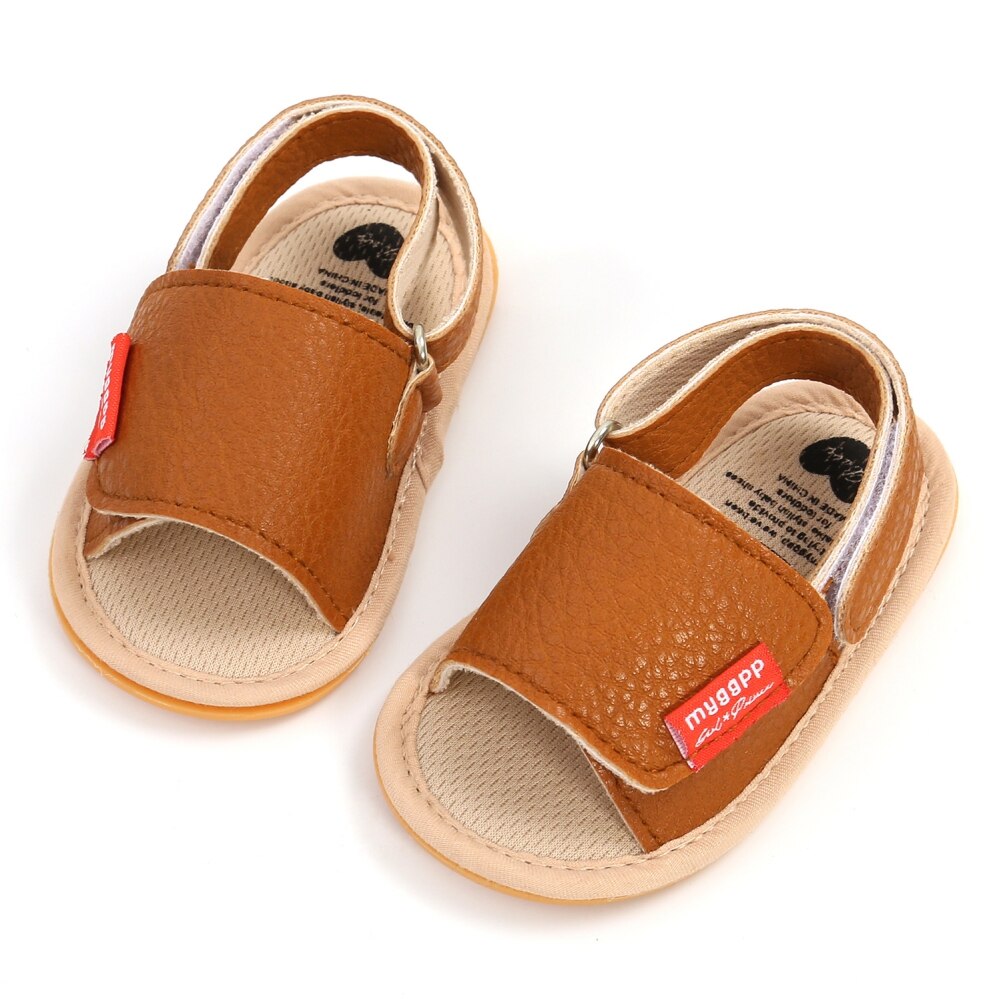 Bobora-zapatos de leopardo informales de cuero PU para verano, sandalias antideslizantes para recién nacido, primeros pasos, 0-18 meses