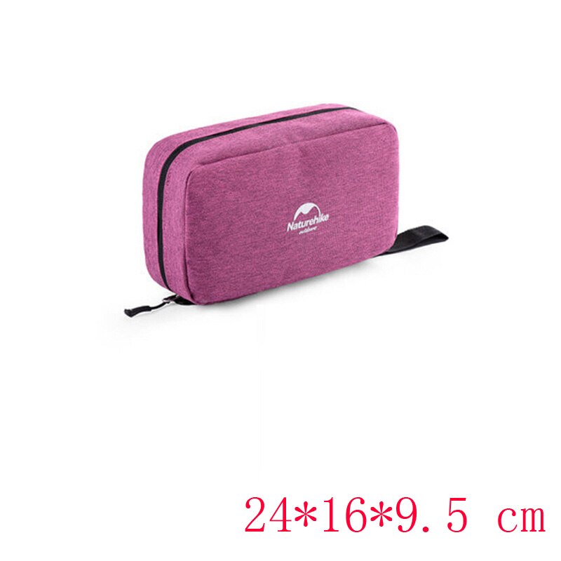 Naturehike Multifunctional Waterproof Traveling Toiletry Bag Cosmetic Bag Portable Bag Dry And Wet Separation NH18X030-B: M-Purple