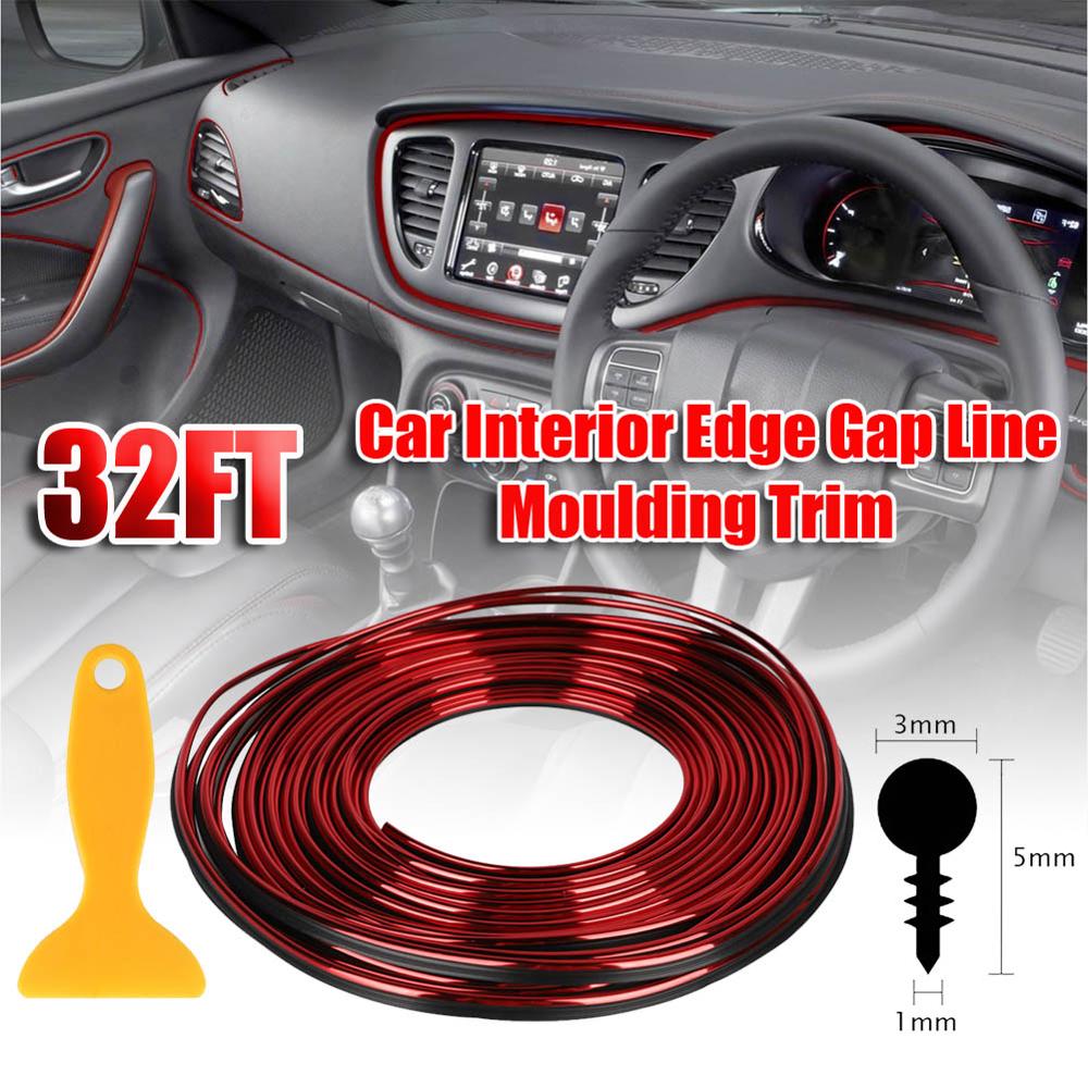 10M Auto Styling Interieur Trim Met Decoratieve Molding Dashboard Deur Rand Universele Molding Trim Auto Interieur Decoratie Strepen