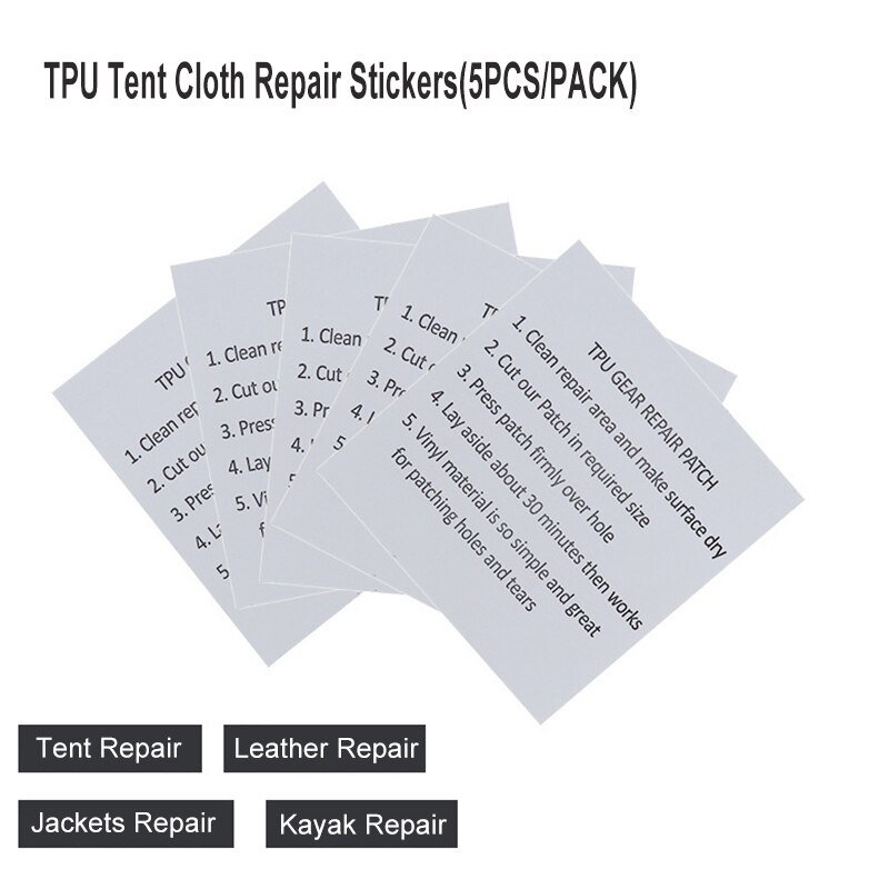 Desert & Vos Tent Doek Reparatie Stickers Tpu Vicedeal