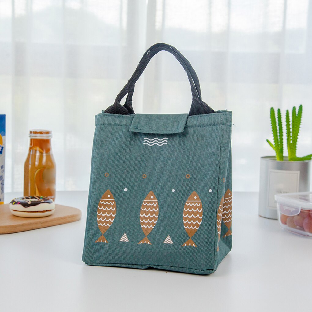 Moda przenośna termiczna torba na obiad jedzenie świeże etui biuro piknik drzemkaój izolacja od zimna organizator Tote akcesoria dostawa