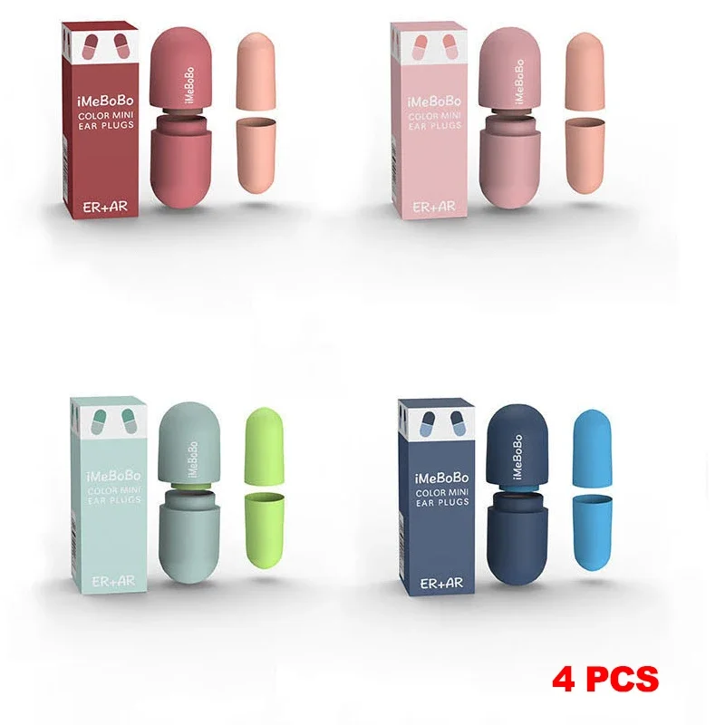 Soundproof Sleeping Ear Plugs Earplugs For Sleep Special Mute Soft Slow Rebound Student Anti-Noise Protection Anti Ronco Earplug: Pink