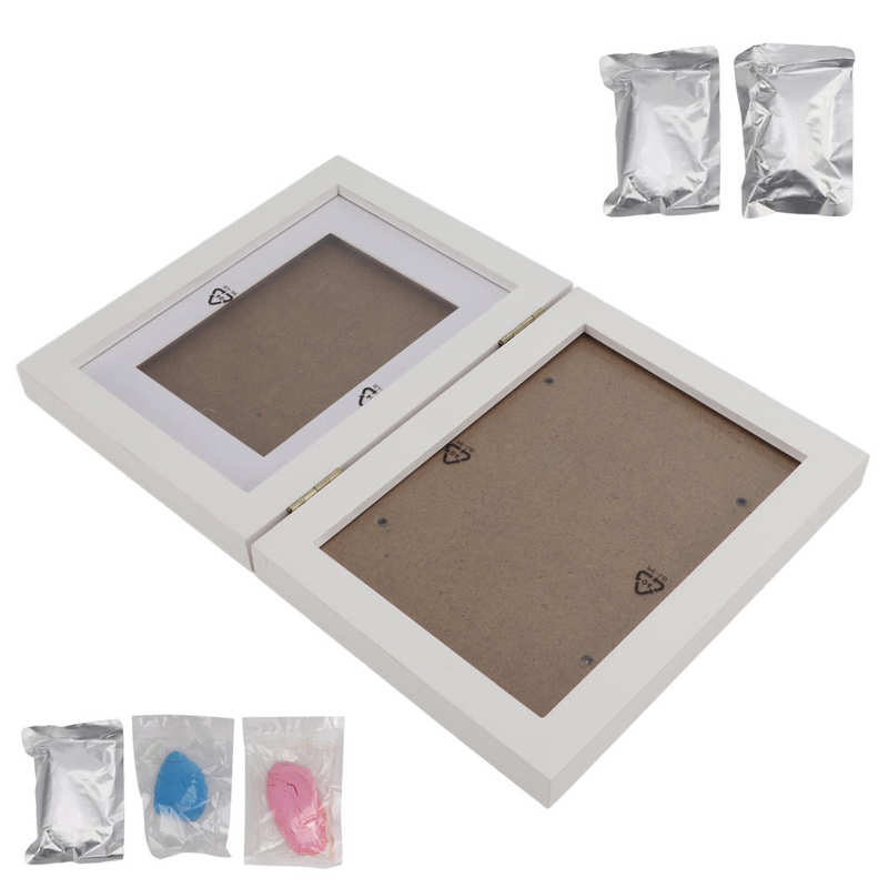 Pet Clay Mold Picture Frame Paw Print Photo Frame Reduce Wear for Cats for Dogs