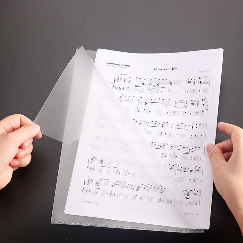 20 Pcs Clear Presentation Files Paper Cover Transparent Binding Report A4 Folder for Business Documents School Projects