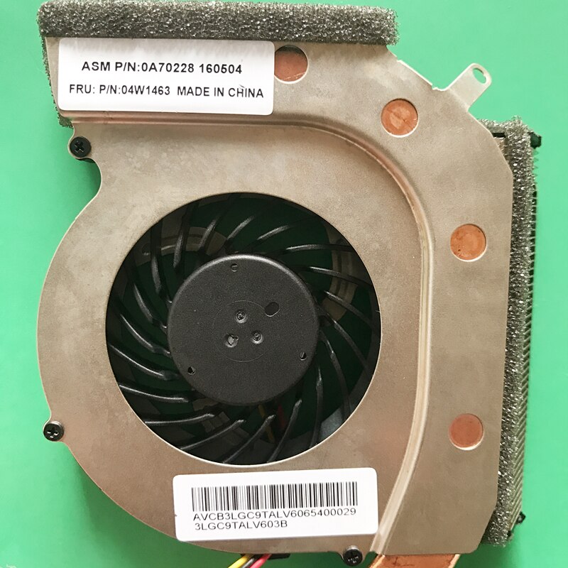 Notebook cpu blæser med køleplade radiator kobberrør modul til lenovo ibm thinkpad  l412 l512 l420 l520 l421 0 a 70228 04 w 1463