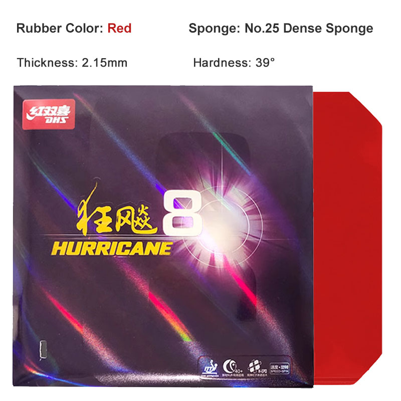 Tafeltennis Rubbers - Hoge Kleefkracht, Snelheid & Loop - Pimple-In met Dichte Spons: Wit