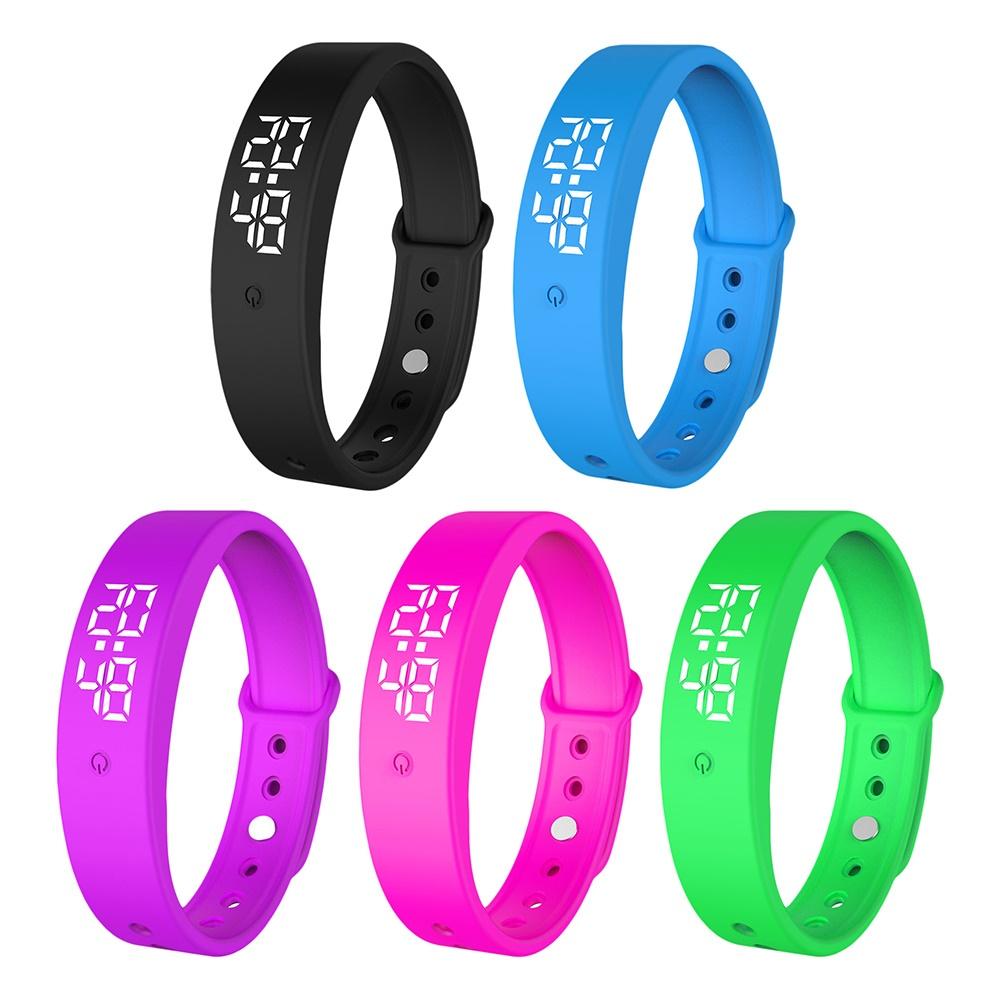 V9 Body Temperature Monitor Thermometers Smart Bracelet Sport Pedometer Watch Smartband Fitness Bluetooth Waterproof Smart Band