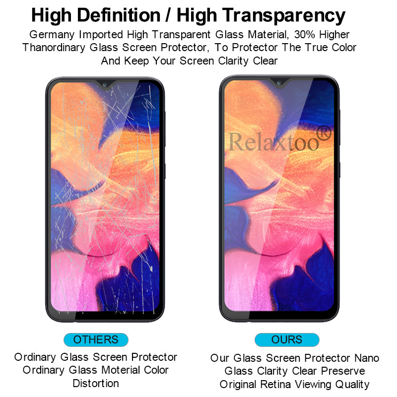 Gehärtetem Glas Für Samsung A10 Display-schutz Auf die Für Samsung Galaxy A10 Schutz Glas eine 10 10A A105F A105 9H sicherheit Film