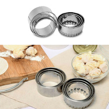 Stainless Steel Dough Press Maker Dumpling Pie Ravioli Making Mold Mould for Home Kitchen Dough Circle Roller Machine #CL30