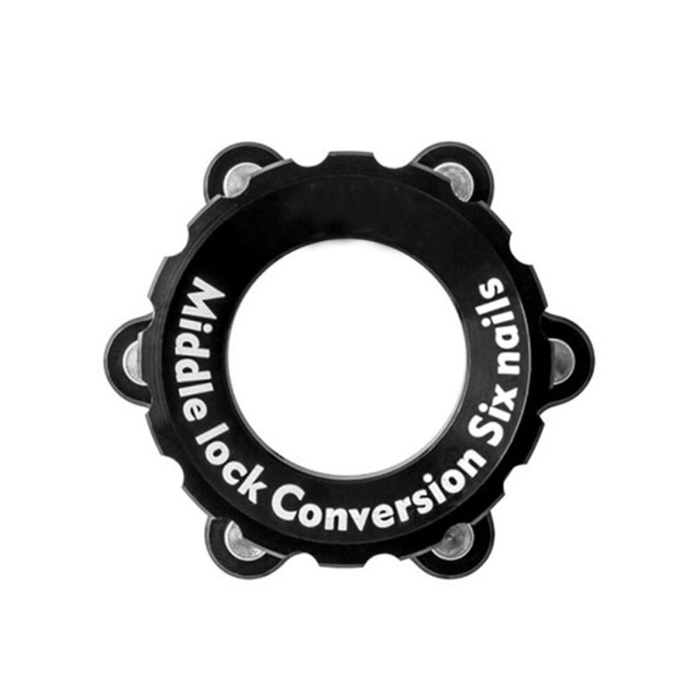 Accessoires de cyclisme pour frein à disque en alliage d'aluminium, pièces de vélo, moyeux de verrouillage central, adaptateur de verrouillage central, siège de Conversion: black