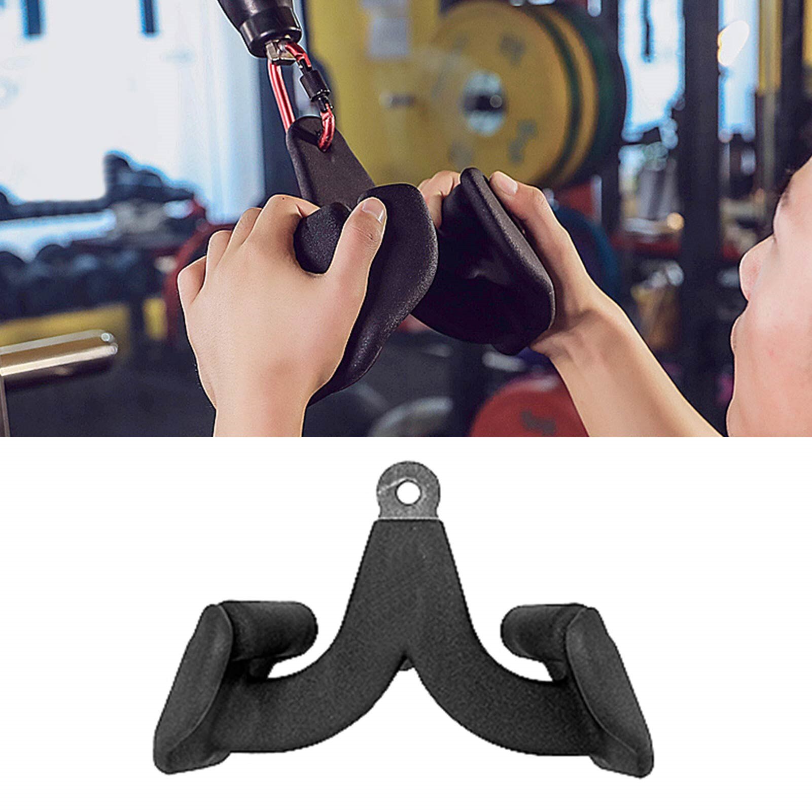High Pull Down Handle Back Muscle Training Pull Handle Fitness Equipment Handle Durable Non-slip Fitness Accessory